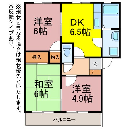 アーバンハイツの物件間取画像